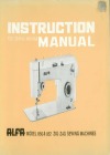 Alfa 850-852.pdf sewing machine manual image preview