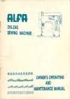 Alfa zig-zag.pdf sewing machine manual image preview