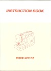 Brother NX-2041.pdf sewing machine manual image preview