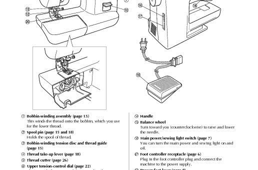 Brother XL_5500_5600_5700 Sewing Machine Instruction Manual for
