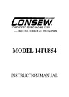 Consew 14TU854.pdf sewing machine manual image preview