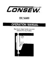 Consew DLS600.pdf sewing machine manual image preview