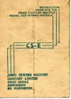 Jones CS-E.pdf sewing machine manual image preview