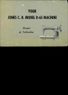 Jones D-65.pdf sewing machine manual image preview