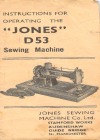 Jones d53-sm.pdf sewing machine manual image preview