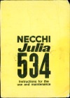Necchi JULIA-534.pdf sewing machine manual image preview