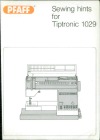 Pfaff 1029-TIPTRONIC-SEWING-HINTS.pdf sewing machine manual image preview