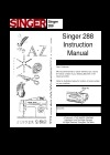 Singer Singer288.pdf sewing machine manual image preview