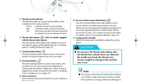 Brother CS_80 Sewing Machine Instruction Manual for Download $9.99 PDF