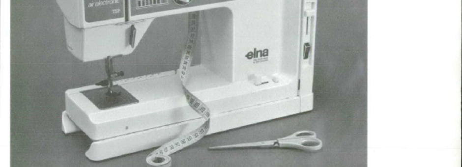 Elna TSPAIRELECTRONIC2 Sewing Machine Instruction Manual for