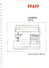 Pfaff 1472.pdf sewing machine manual image preview