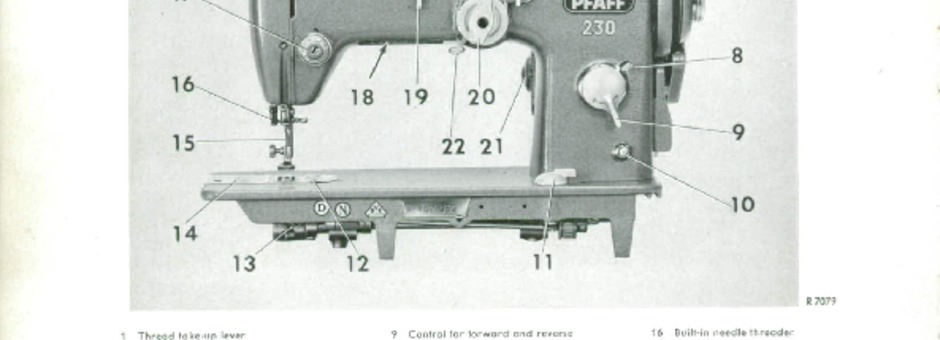 Pfaff 230-260 Sewing Machine Instruction Manual for Download $9.99 PDF