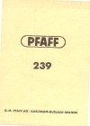 Pfaff 239.pdf sewing machine manual image preview